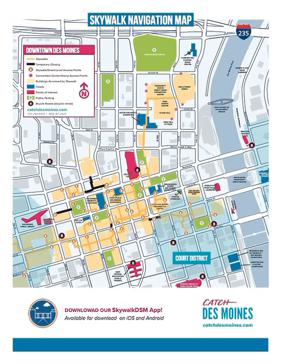 Skywalk Navigation Map